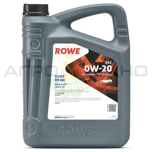 Rowe 0W-20 HIGHTEC SYNT RS HC / 5л