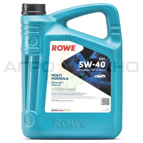 Rowe 5W-40 HIGHTEC MULTI FORMULA / 5л Rowe 5W-40 HIGHTEC MULTI FORMULA / 5л