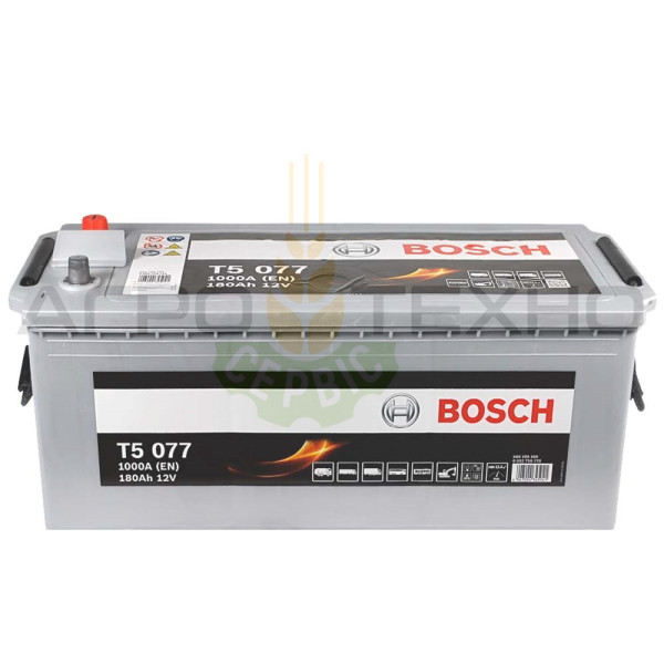Bosch T5 077 180Ah 1000A Bosch T5 077 180Ah 1000A, Bosch T5 077, акумулятор Bosch T5 077, купити акумулятор Bosch 180, купити акумулятор бош 180, акумулятор 180, купити аккумулятор 180, якісний акумулятор 180, вантажні акумулятори Бош
