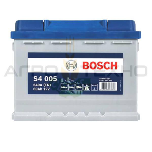 Bosch 60 Ah 540 A / S4 005 Bosch 60, Bosch S4 005, акумулятор Bosch S4 005, купити акумулятор Bosch S4 005, акумулятор Bosch 60, купити акумулятор Bosch 60, Бош 60, акумулятор Бош 60, купити акумулятор Бош 60, Bosch 60 540