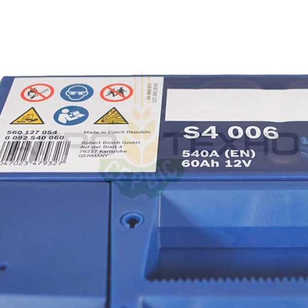 Bosch 60 Ah 540 A / S4 006 Bosch 60, Bosch S4 006, акумулятор Bosch S4 006, купити акумулятор Bosch S4 006, акумулятор Bosch 60, купити акумулятор Bosch 60, Бош 60, акумулятор Бош 60, купити акумулятор Бош 60, Bosch 60 540