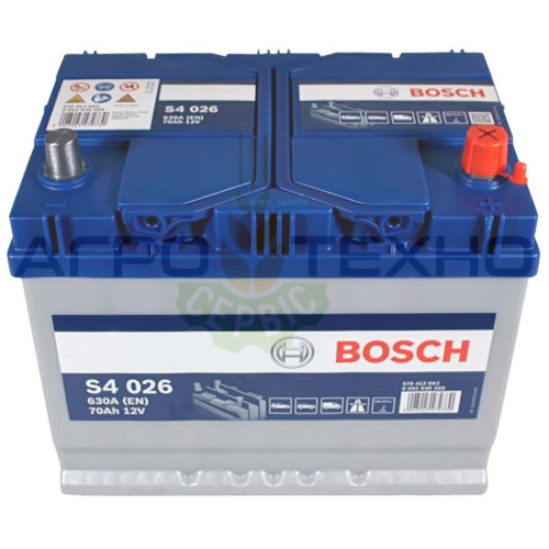 Bosch 70 Ah 630 A / S4 026 Bosch 70 Ah 630 A / S4 026