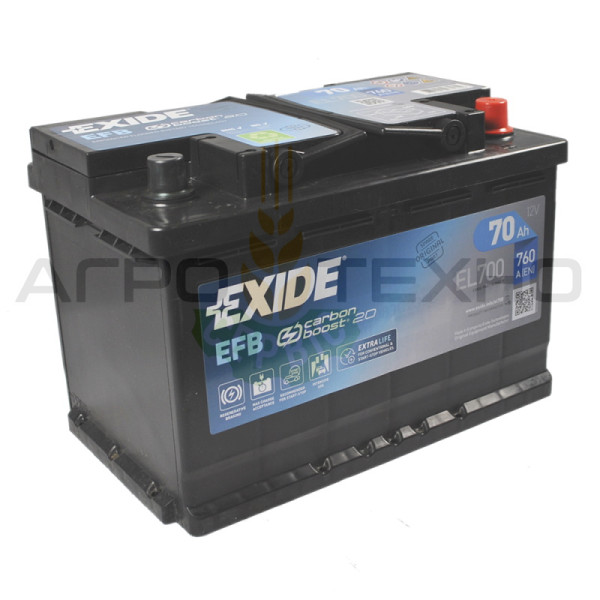 Exide 70Ah 760A EFB / EL700 Exide 70, Exide 70 EFB, Exide EL700, EL700 Exide, купити акумулятор Exide, Exide Переяслав, купити акумулятор Exide 70, Exide 70 760