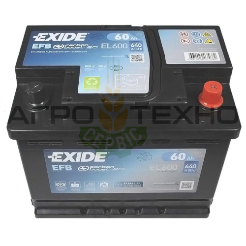 Exide 60Ah 640A EFB / EL600