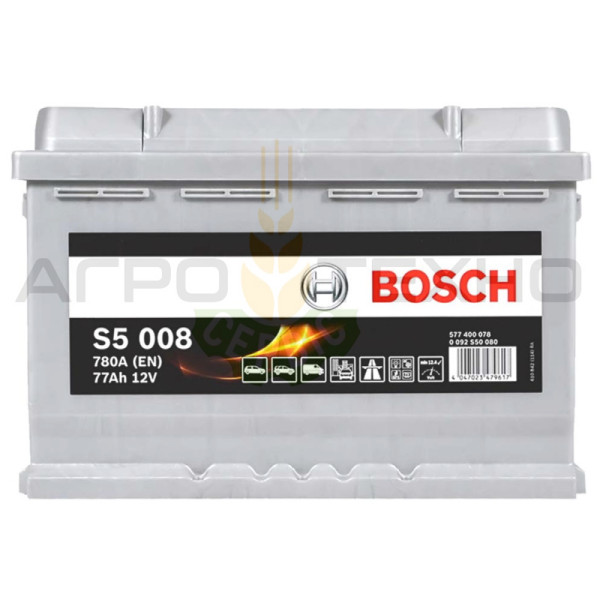Bosch 77Ah 780 A / S5 008 Bosch 77, Bosch S5 008, акумулятор Bosch S5 008, купити акумулятор Bosch S5 008, акумулятор Bosch 77, купити акумулятор Bosch 77, Бош 77, акумулятор Бош 77, купити акумулятор Бош 77, Bosch 77 780