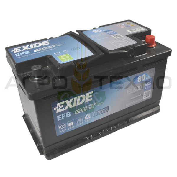 Exide 80Ah 800A EFB / EL800 Exide 80Ah 800A EFB / EL800