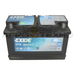 Exide 80Ah 800A EFB / EL800