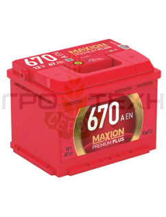 Maxion 60 Ah 670 A Premium Plus R+ / Україна
