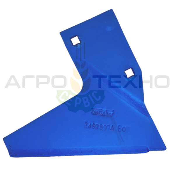 3492891 - Ніж лівий Lemken / ORGAtop 3492891, Lemken 3492891, 3492891 Lemken, 3492891 Лемкен, Лемкен 3492891, 3492891 ORGAtop, ORGAtop 3492891