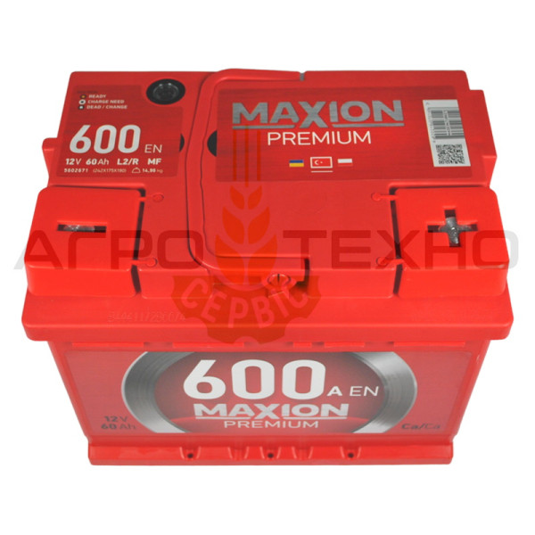 Maxion 60, Maxion 60 600, акумулятор Maxion 60, акб Maxion, акумулятори Maxion, maxion 60 Premium, максіон 60, акумулятор максіон