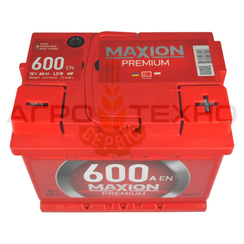 Maxion 60 Ah 600 A Premium R+ / Туреччина
