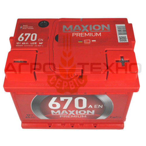Maxion 65 Ah 670 A Premium R+ / Туреччина