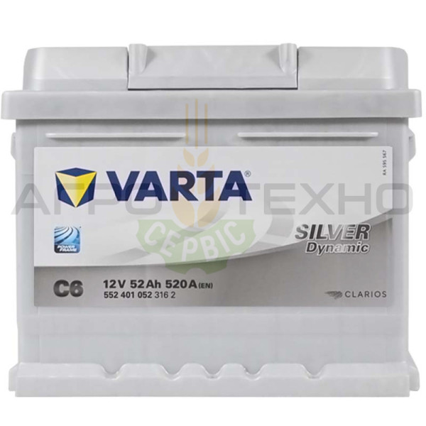 Varta 52 Ah 520 A / C6 Varta 52, Varta C6, акумулятор Varta C6, купити акумулятор Varta C6, акумулятор Varta 52, купити акумулятор Varta 52, Варта 52, акумулятор Варта 52, купити акумулятор Варта 52, Varta 52 520
