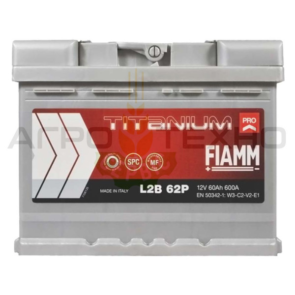 Fiamm 60Ah 600A / L2B 62P Fiamm 60, Fiamm 60 600, акумулятор Fiamm 60, акб Fiamm, акумулятори Fiamm, Fiamm 60 EFB, Фіам 60, акумулятор Фіамм