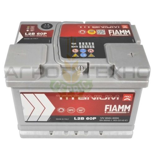 Fiamm 60Ah 600A / L2B 62P Fiamm 60Ah 600A / L2B 62P