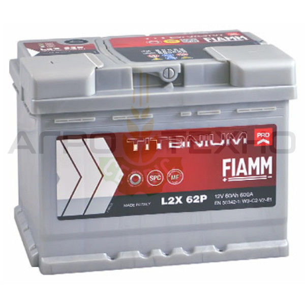 Fiamm 60Ah 600A / L2X 62P Fiamm 60, Fiamm 60 600, акумулятор Fiamm 60, акб Fiamm, акумулятори Fiamm, Fiamm 60, Фіам 60, акумулятор Фіамм