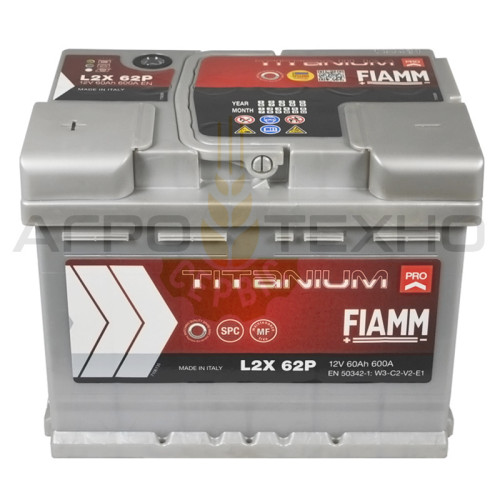 Fiamm 60Ah 600A / L2X 62P Fiamm 60Ah 600A / L2X 62P