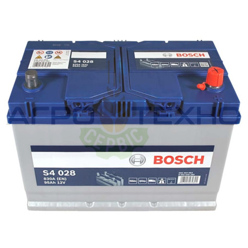 Bosch 95 Ah 830 A / S4 028 Bosch 95 Ah 830 A / S4 028