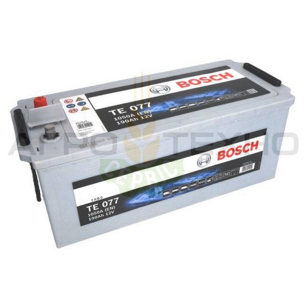 Bosch 190, акумулятор Bosch 190, Bosch TE 077 190Ah 1050A, Bosch TE 077, акумулятор Bosch TE 077, купити акумулятор Bosch 190, купити акумулятор бош 190, акумулятор 190, купити аккумулятор 190, якісний акумулятор 190, вантажні акумулятори Бош
