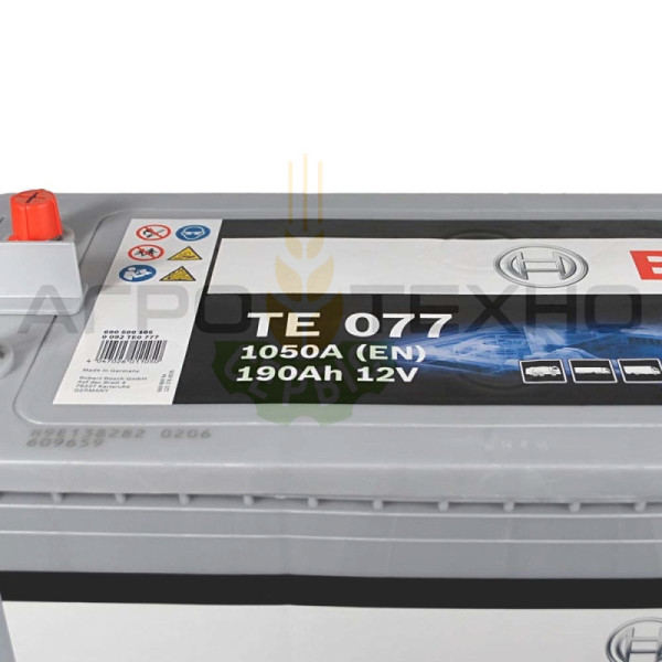 Bosch 190, акумулятор Bosch 190, Bosch TE 077 190Ah 1050A, Bosch TE 077, акумулятор Bosch TE 077, купити акумулятор Bosch 190, купити акумулятор бош 190, акумулятор 190, купити аккумулятор 190, якісний акумулятор 190, вантажні акумулятори Бош