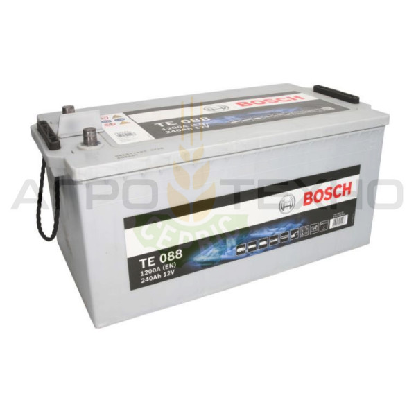 Bosch 240, акумулятор Bosch 240, Bosch TE 088 240Ah 1200A, Bosch TE 088, акумулятор Bosch TE 088, купити акумулятор Bosch 240, купити акумулятор бош 240, акумулятор 240, купити аккумулятор 240, якісний акумулятор 240, вантажні акумулятори Бош