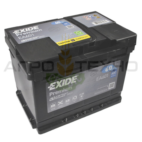 Exide 60, Exide 60 Premium, Exide EA601, EA601 Exide, купити акумулятор Exide, Exide Переяслав, купити акумулятор Exide 60, Exide 60 600