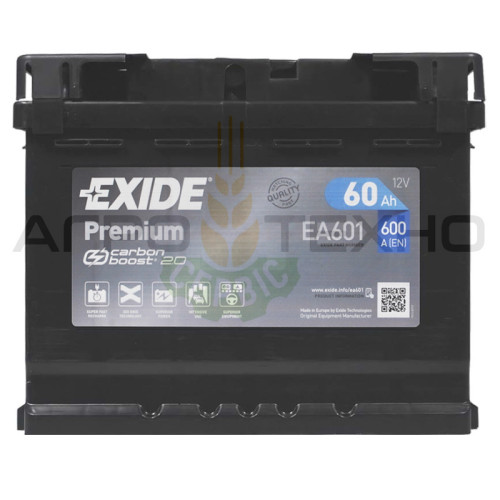 Exide 60Ah 600A Premium / EA601 Exide 60Ah 600A Premium / EA601