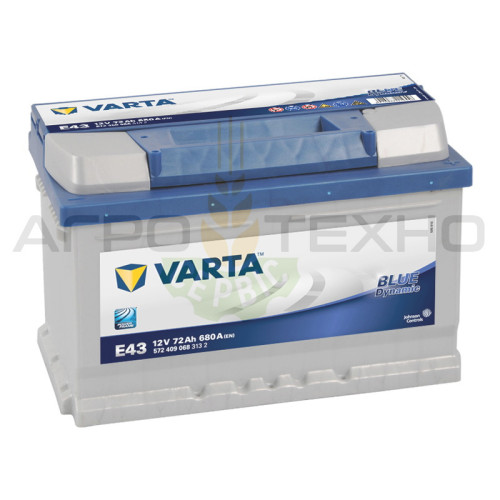 Varta 72 Ah 680 A / E43 Varta 72 Ah 680 A / E43