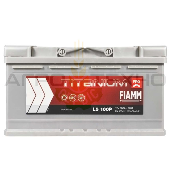 Fiamm 100Ah 870A / L5 100P Fiamm 100, Fiamm 100 870, акумулятор Fiamm 100, акб Fiamm, акумулятори Fiamm, Fiamm 100, Фіам 100, акумулятор Фіамм