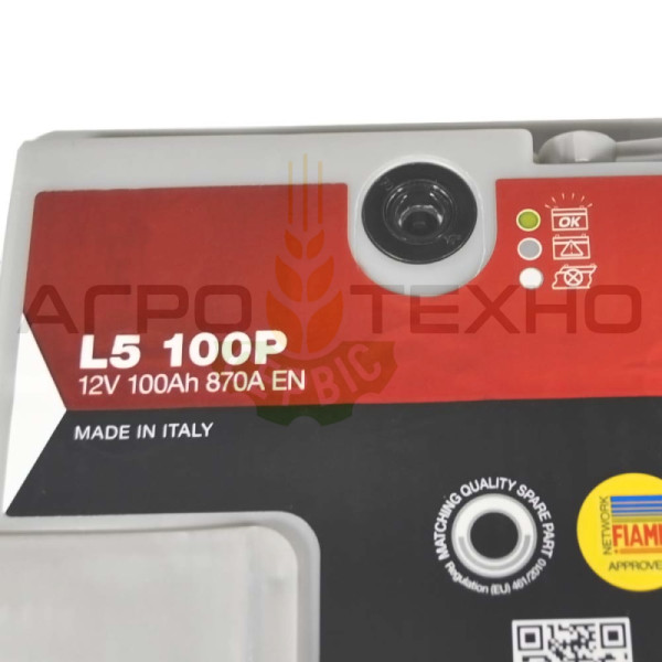 Fiamm 100Ah 870A / L5 100P Fiamm 100, Fiamm 100 870, акумулятор Fiamm 100, акб Fiamm, акумулятори Fiamm, Fiamm 100, Фіам 100, акумулятор Фіамм