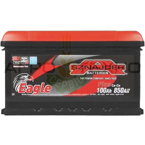 SZNAJDER 100Аh 850A R+ / Eagle Plus SZNAJDER 100, аккумулятор SZNAJDER 100Аh, купить аккумулятор SZNAJDER 100, аккумулятор 100 переяслав, купить аккумулятор 100 в Переяславе