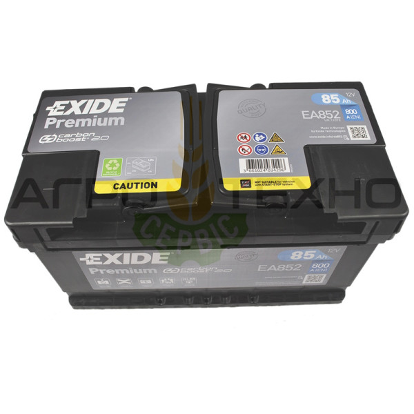 Exide 85Ah 800A Premium / EA852 Exide 85, Exide 85 Premium, Exide EA852, EA852 Exide, купить аккумулятор Exide, Exide Переяслав, купить аккумулятор Exide 85, Exide 85 800