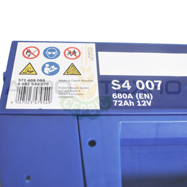 Bosch 72 Ah 680 A / S4 007 Bosch 72, Bosch S4 007, акумулятор Bosch S4 007, купити акумулятор Bosch S4 007, акумулятор Bosch 72, купити акумулятор Bosch 72, Бош 72, акумулятор Бош 72, купити акумулятор Бош 72, Bosch 72 680