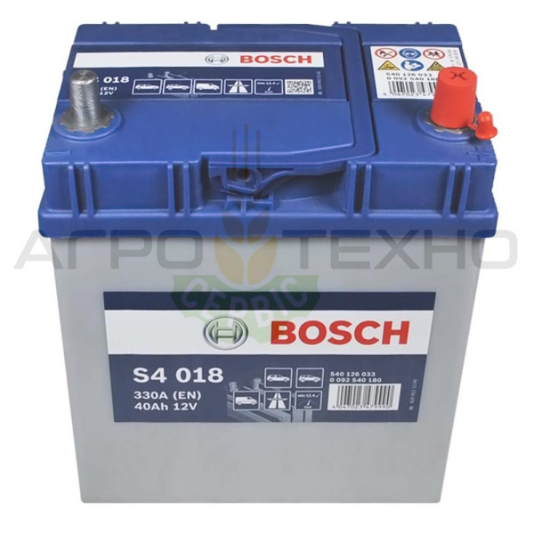 Bosch 40 Ah 330 A / S4 018 Bosch 40, Bosch S4 018, акумулятор Bosch S4 018, купити акумулятор Bosch S4 018, акумулятор Bosch 40, купити акумулятор Bosch 40, Бош 40, акумулятор Бош 40, купити акумулятор Бош 40, Bosch 40 330