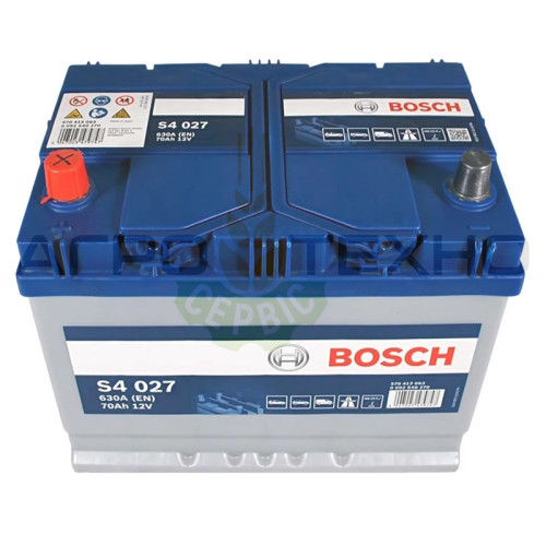 Bosch 70 Ah 630 A / S4 027 Bosch 70 Ah 630 A / S4 027