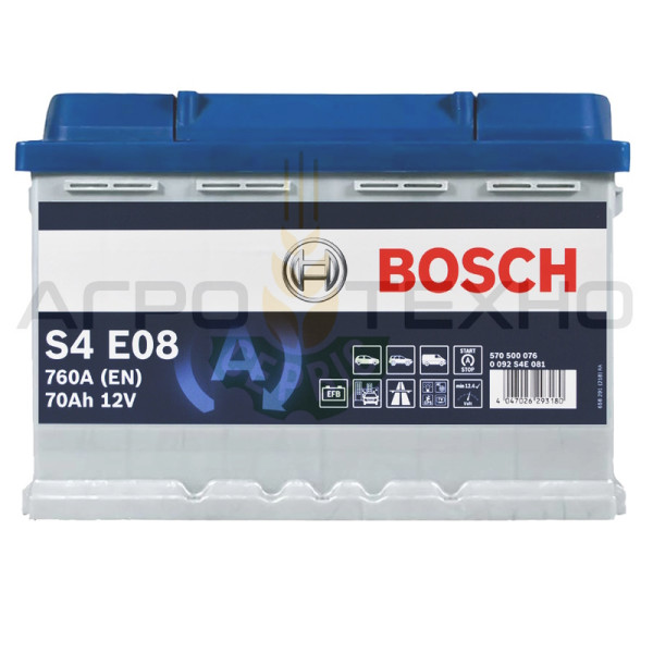 Bosch 70 EFB, Bosch S4 E08, акумулятор Bosch S4 E08, купити акумулятор Bosch S4 E08, акумулятор Bosch 70, купити акумулятор Bosch 70, Бош 70, акумулятор Бош 70, купити акумулятор Бош 70, Bosch 70 760