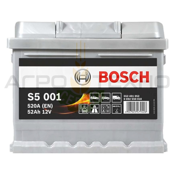 Bosch 52, Bosch S5 001, акумулятор Bosch S5 001, купити акумулятор Bosch S5 001, акумулятор Bosch 52, купити акумулятор Bosch 52, Бош 52, акумулятор Бош 52, купити акумулятор Бош 52, Bosch 52 520