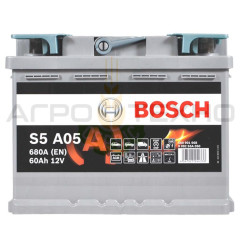 Bosch 60 Ah 680 A AGM / S5 A05
