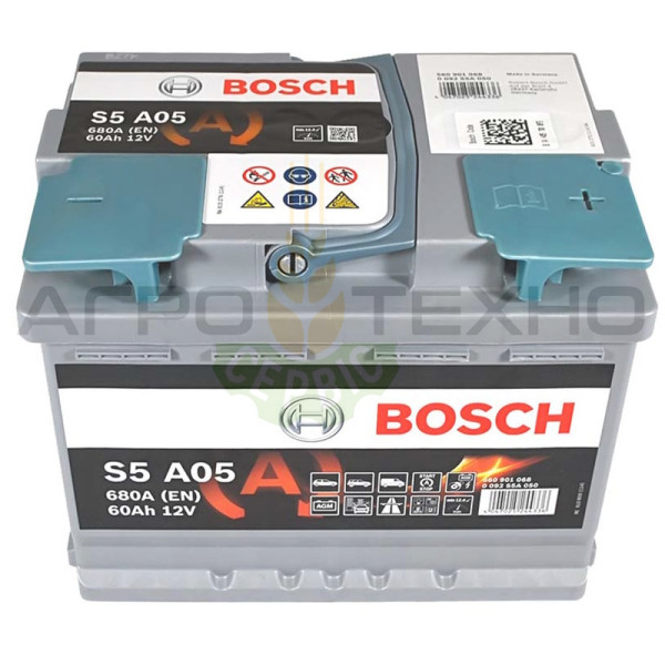 Bosch 60 AGM, акумулятор Bosch 60 AGM, купити акумулятор Bosch 60 AGM, bosch S5 A05, акумулятор bosch S5 A05, купити акумулятор bosch S5 A05