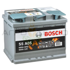 Bosch 60 Ah 680 A AGM / S5 A05