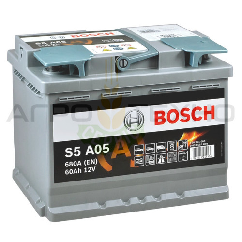 Bosch 60 Ah 680 A AGM / S5 A05