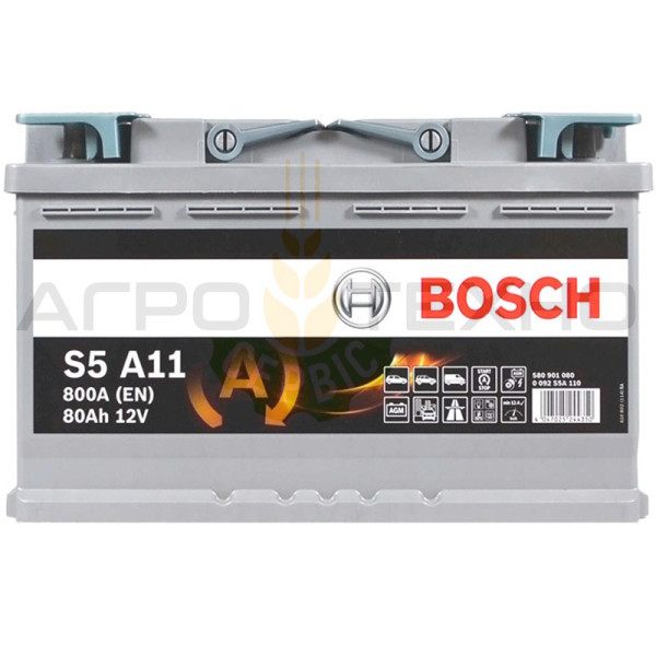 Bosch 80 AGM, акумулятор Bosch 80 AGM, купити акумулятор Bosch 80 AGM, bosch S5 A11, акумулятор bosch S5 A11, купити акумулятор bosch S5 A11