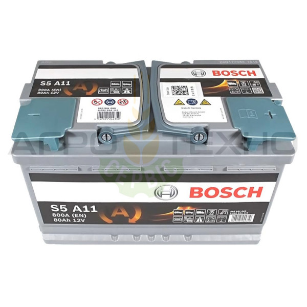 Bosch 80 AGM, акумулятор Bosch 80 AGM, купити акумулятор Bosch 80 AGM, bosch S5 A11, акумулятор bosch S5 A11, купити акумулятор bosch S5 A11