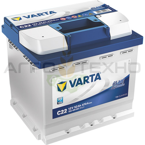 Varta 52 Ah 470 A / C22