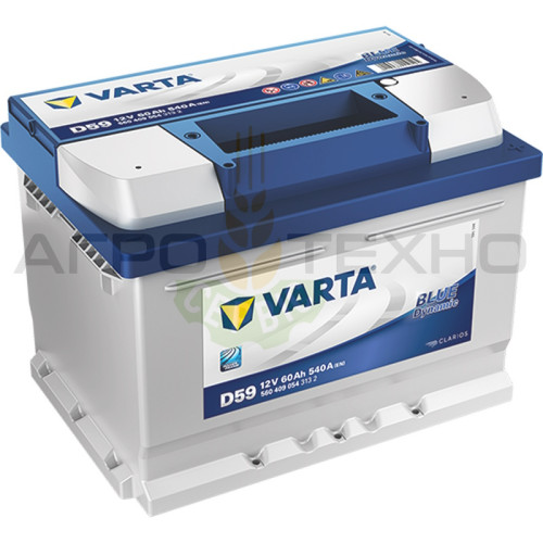 Varta 60 Ah 540 A / D59
