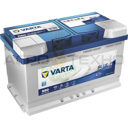 VARTA 80 AH 800 A EFB / N80 VARTA 80 AH 800 A EFB / N80
