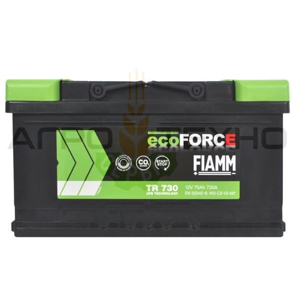 Fiamm 75 Ah 730A AFB / TR730 Fiamm 75 AFB, Fiamm 75 730, акумулятор Fiamm 75, акб Fiamm, акумулятори Fiamm, Fiamm 75 AFB, Фіам 75, акумулятор Фіамм