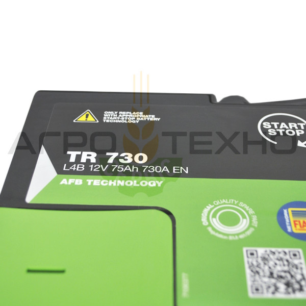 Fiamm 75 Ah 730A AFB / TR730 Fiamm 75 AFB, Fiamm 75 730, акумулятор Fiamm 75, акб Fiamm, акумулятори Fiamm, Fiamm 75 AFB, Фіам 75, акумулятор Фіамм