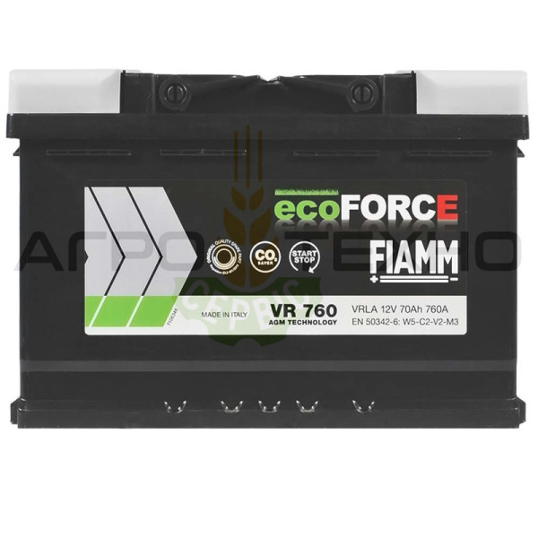 Fiamm AGM 70Ah 760A / VR760 Fiamm 70 AGM, Fiamm 70 760, акумулятор Fiamm 70, акб Fiamm, акумулятори Fiamm, Fiamm 70 AGM, Фіам 70, акумулятор Фіамм, Fiamm AGM