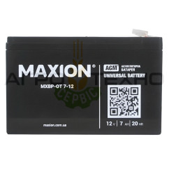 MAXION 12V 7Ah - Акумуляторна батарея / AGM